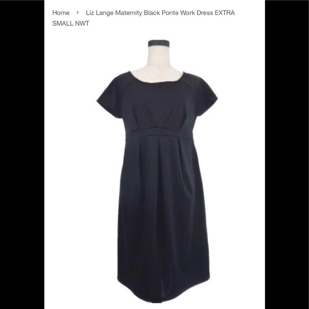 Maternity dress black size xsmall.